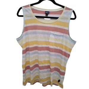 Patagonia Women's Multicolor Striped Sleeveless Tank Top Size L